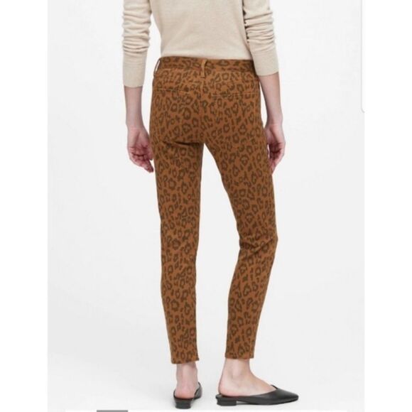 Banana Republic Premium Denim Animal Print Jeans Size 28S Women Mid-Rise Skinny - Picture 14 of 14
